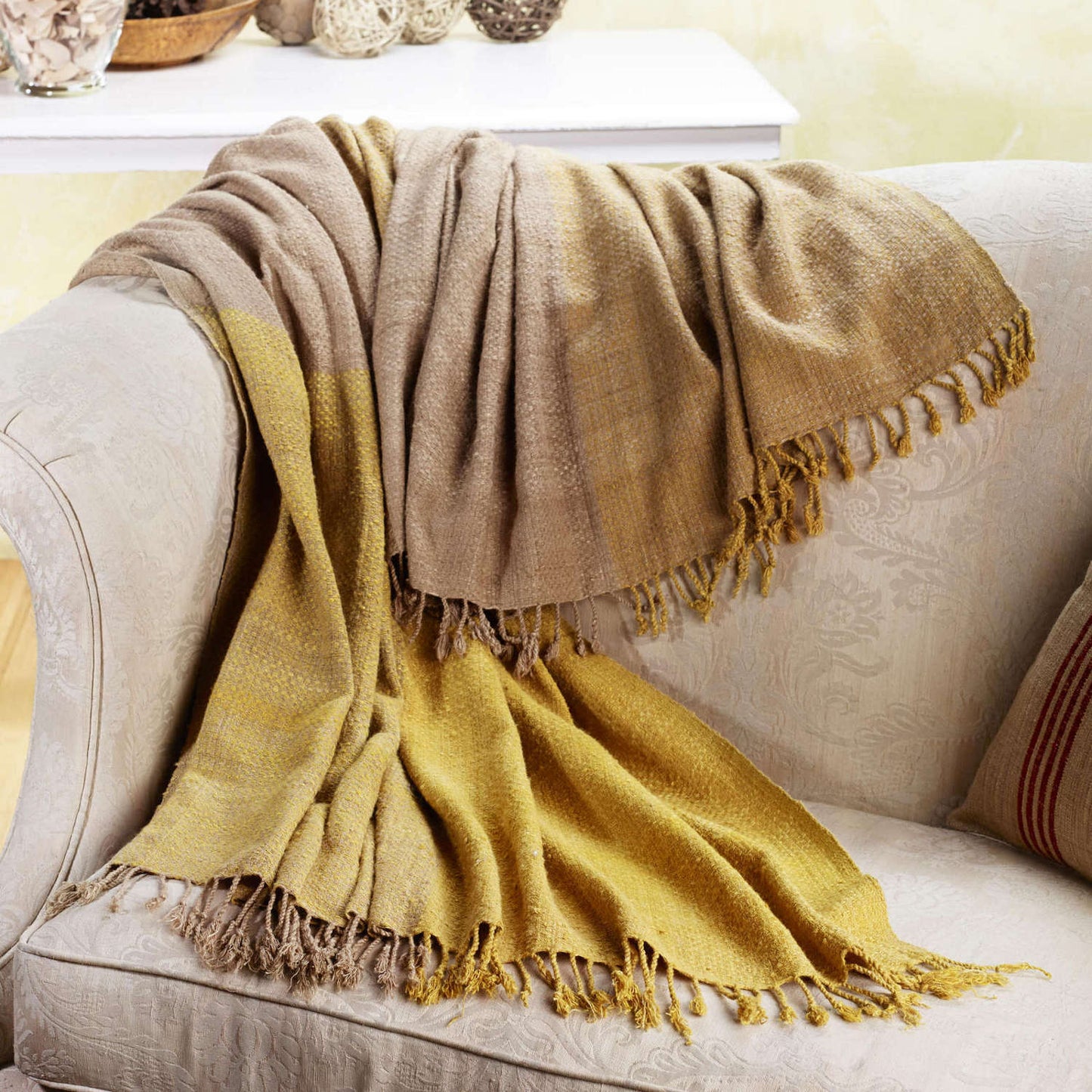 Silk Throw | Cruelty-Free | Handwoven | Fair Trade | BLOCK
