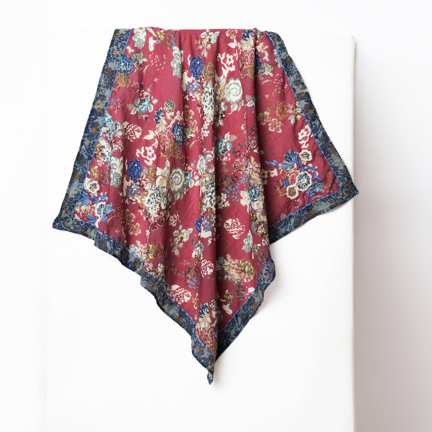 Retro Bloom Bandana - Maroon