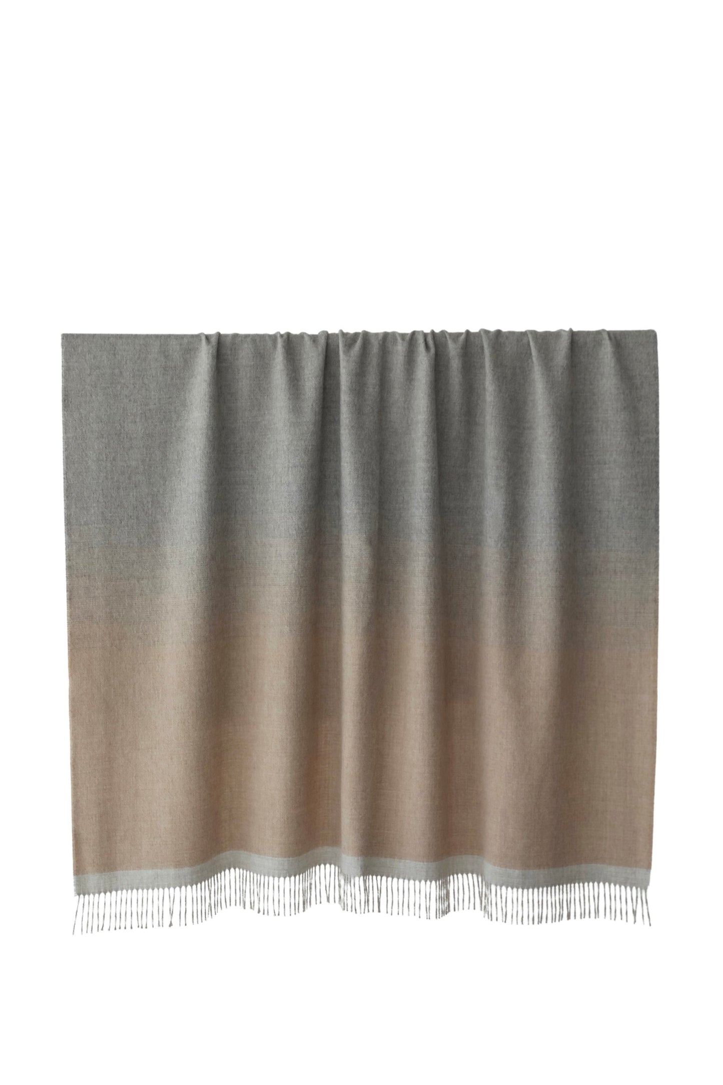 GRADIENT WEAVE THROW - TAUPE