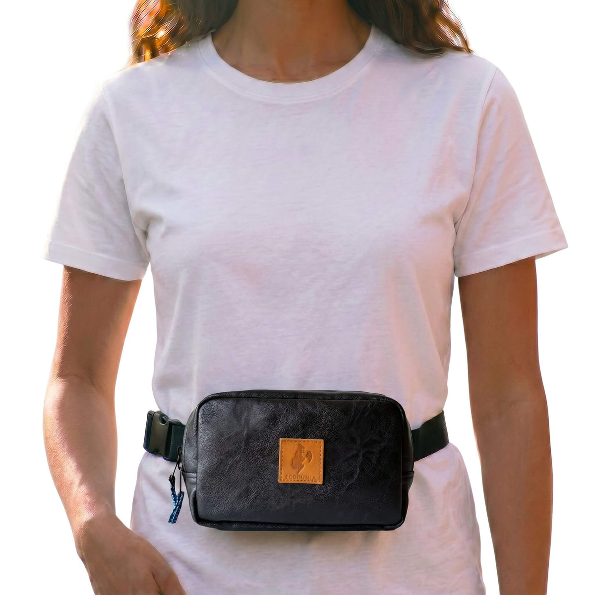 Vegan Leather Belt Bag, Crossbody Fanny Pack
