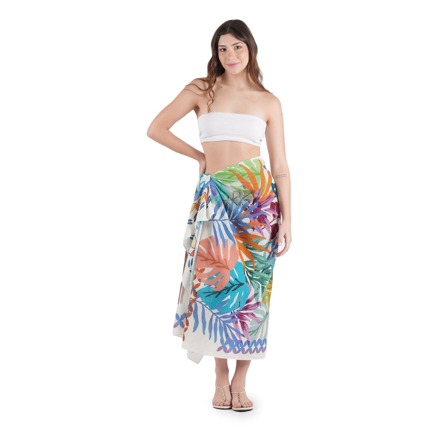 Tropical Canopy Scarf - Blue