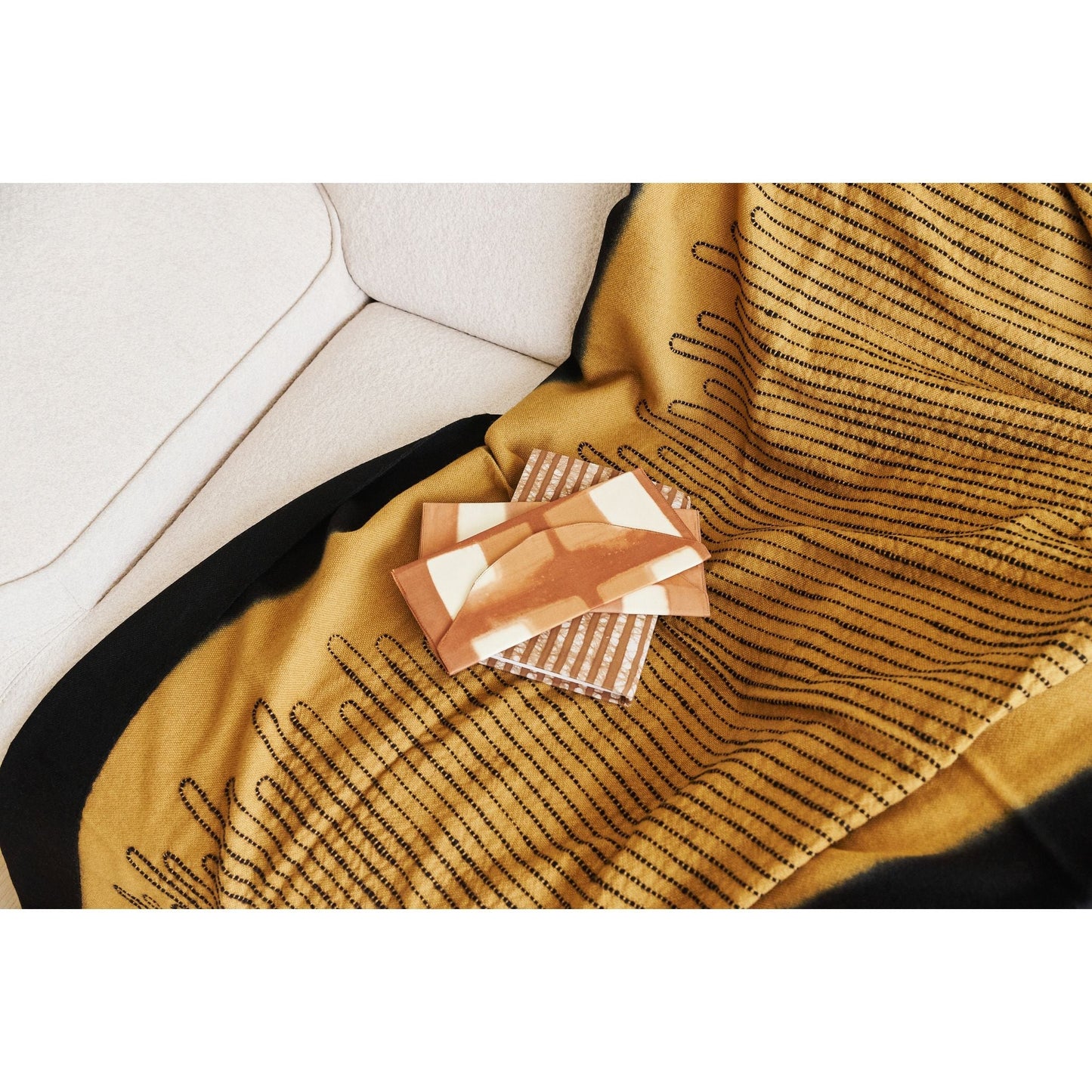 Handwoven Topaz Brown Myrtle Drift Merino Throw