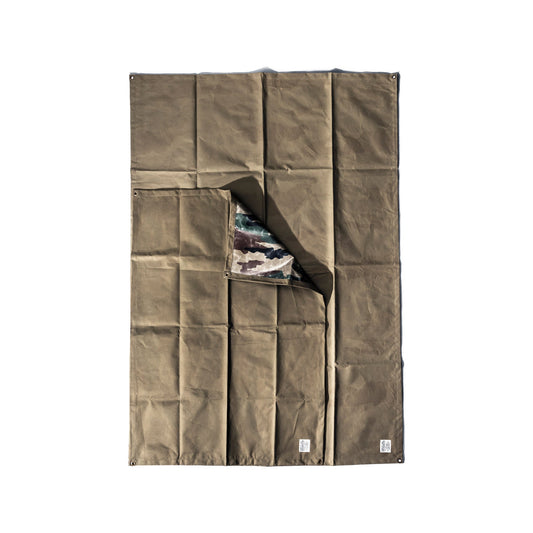 Laminated Fabric Mat - Small Olive