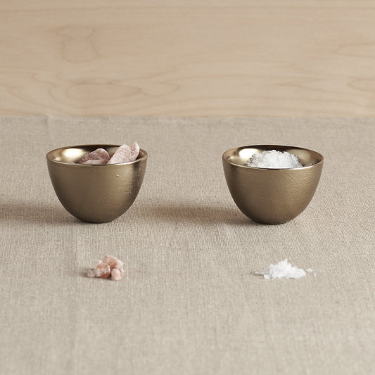 Stinson Antique Brass Pinch Bowls - Set of 2
