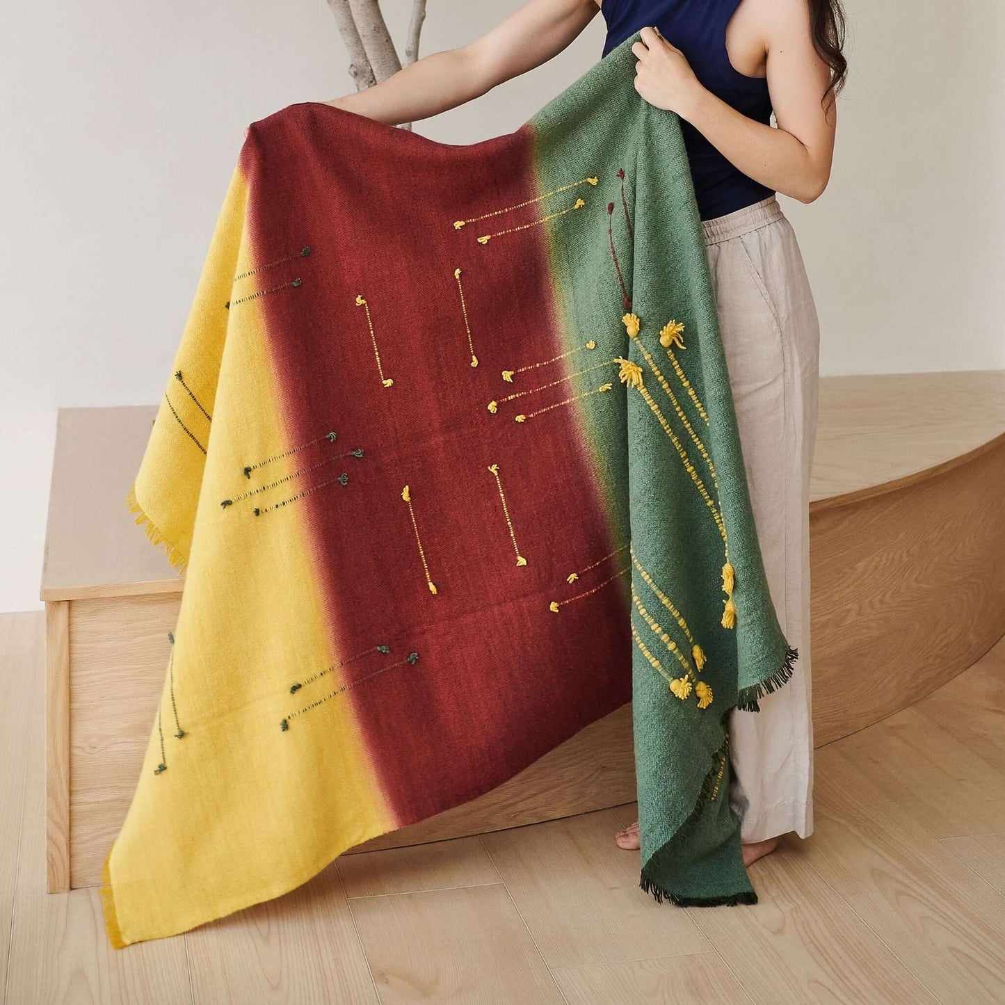 Textured Merino Throw