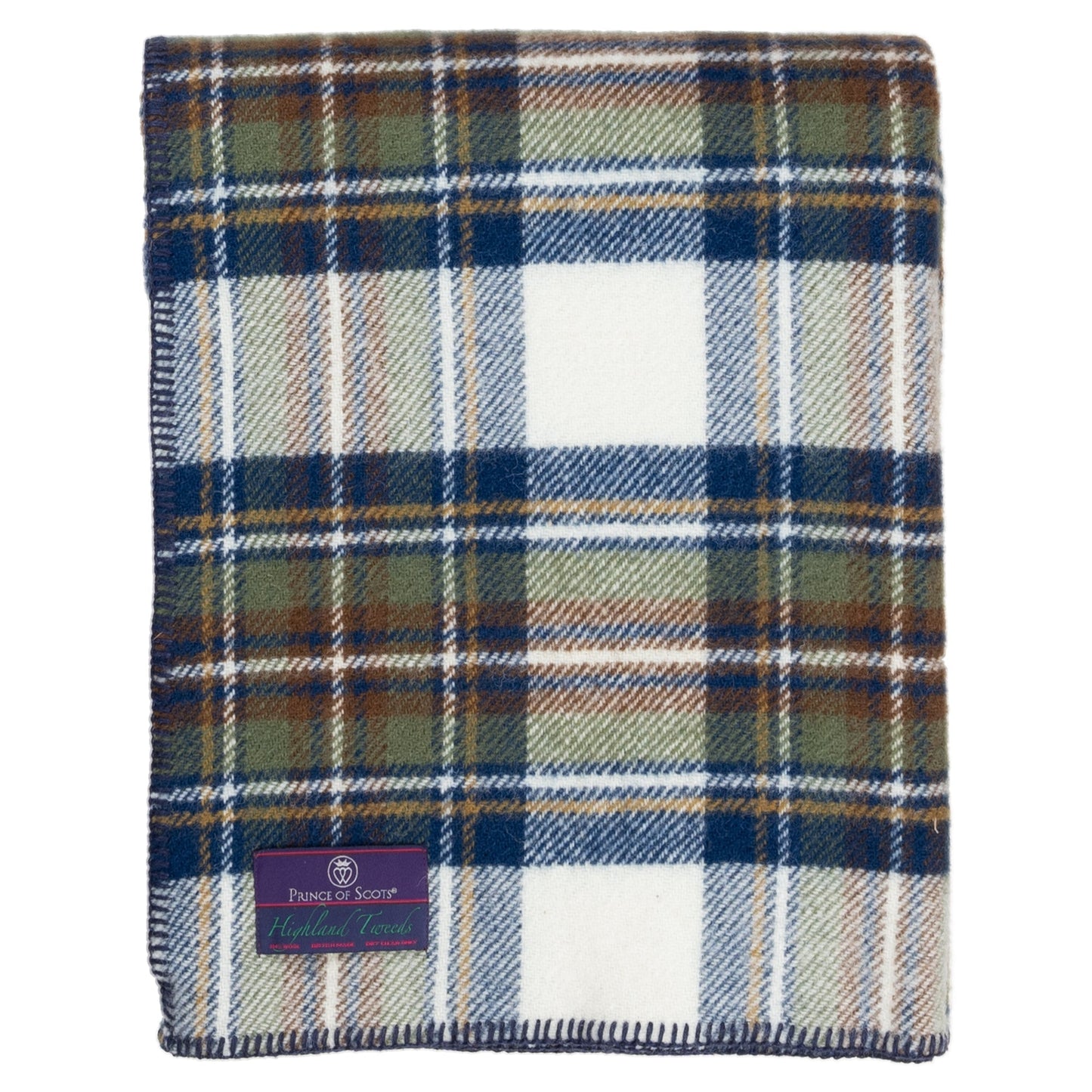 Highland Tweeds BIG Throw ~ Muted Blue Stewart ~