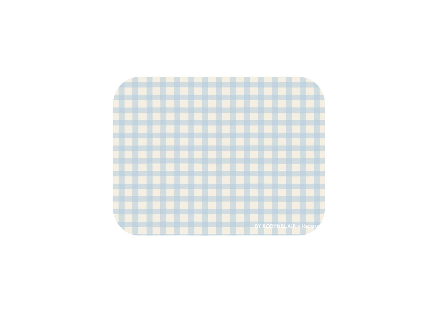 2 Placemats | Blue Gingham |  by robynblair x Recette