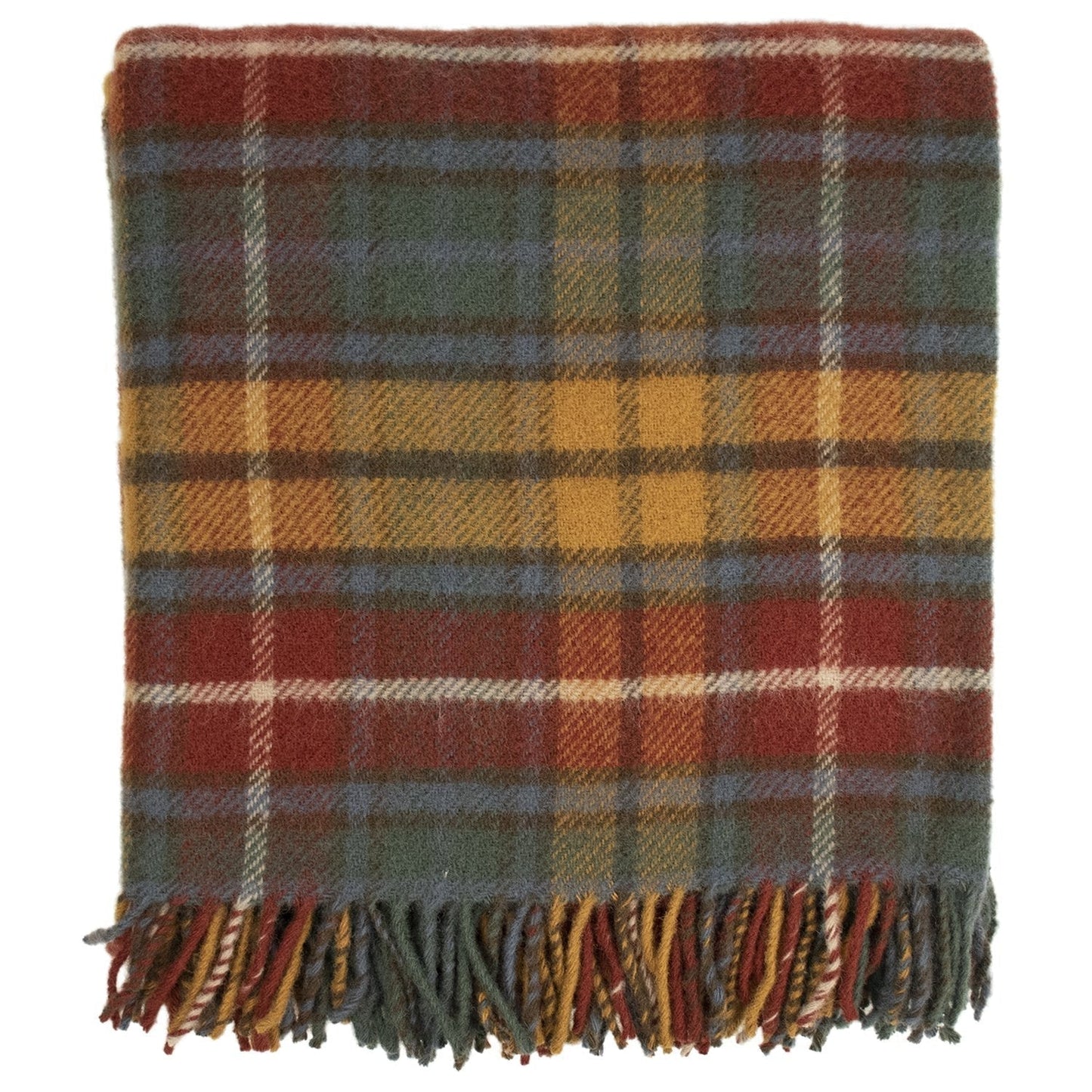 Highland Tweeds Pure New Wool Fluffy Throw ~ Antique Buchanan ~