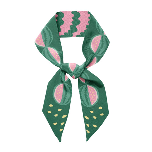 Watermelon Twilly Ribbon Scarf