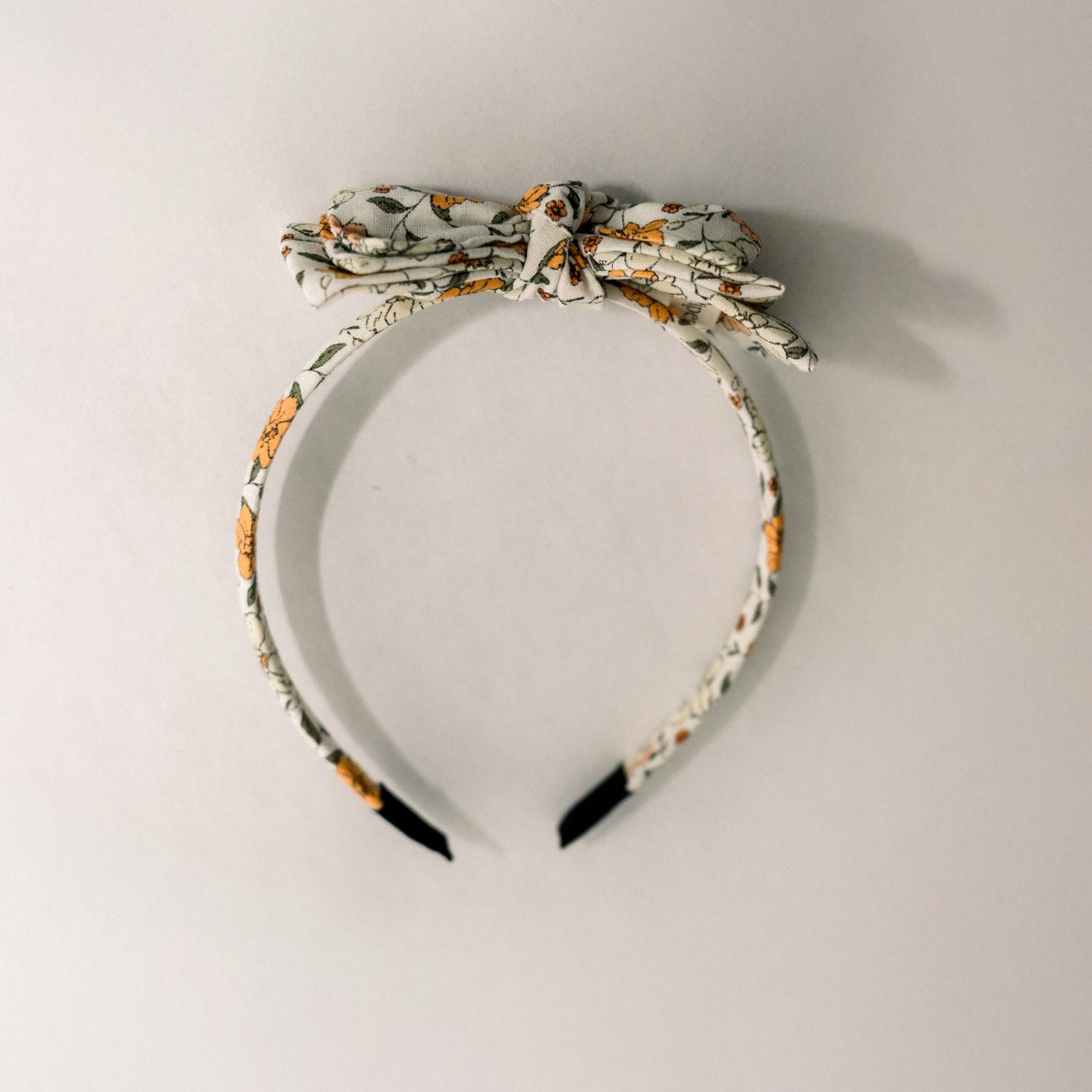 Three Little Bows Headband- Marigold Dawn
