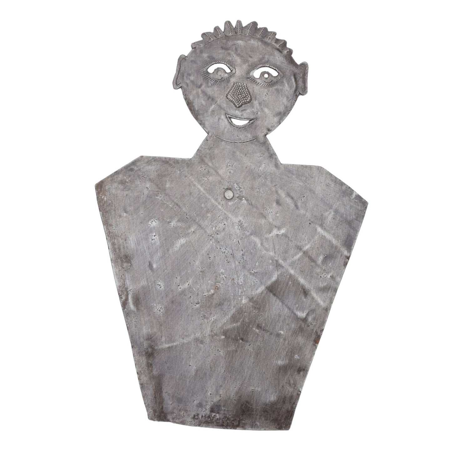 Whimsical Haitian Metal Jewelry Stand – Handmade Figure