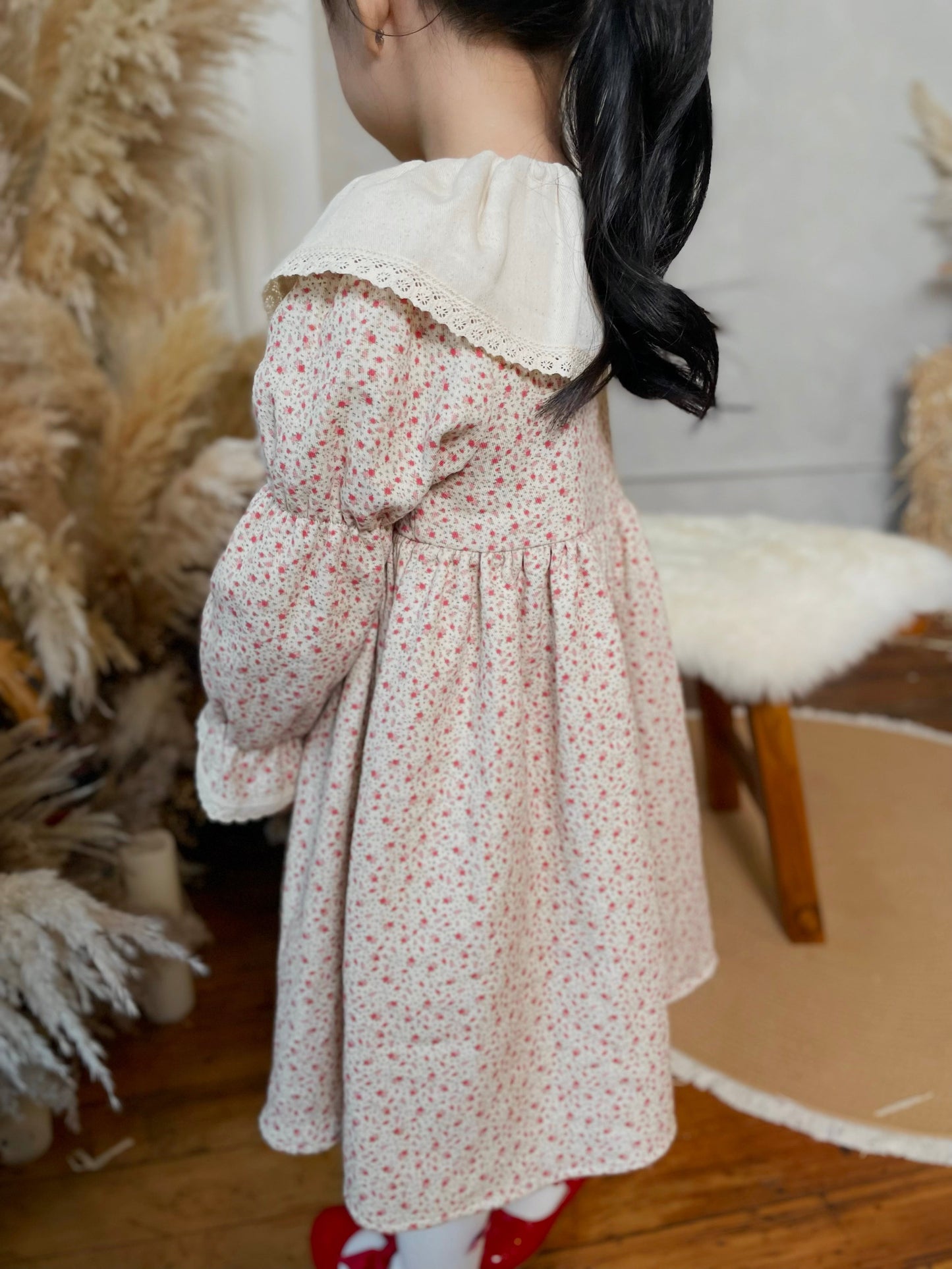 Marguerite Dress- Wild Rosebud Garden
