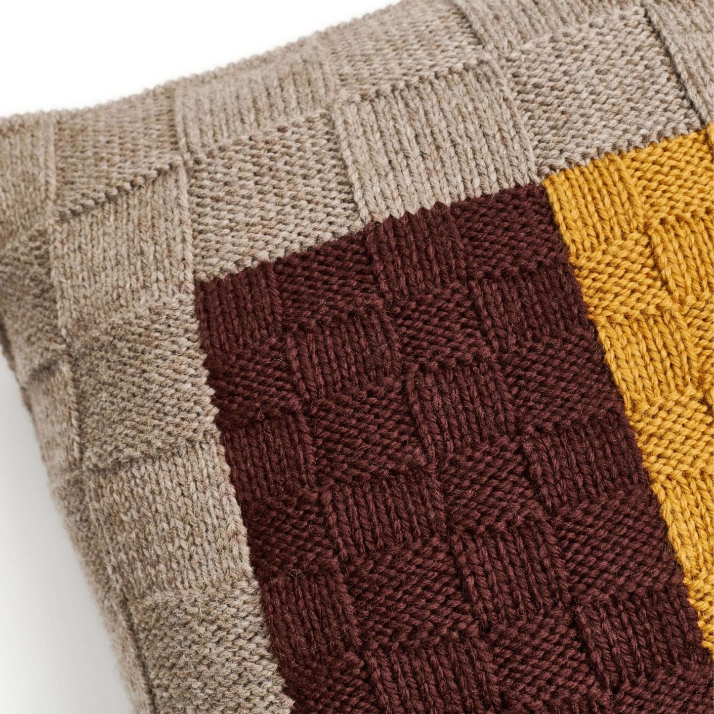 Andes Topaz Hand Knitted Large Andes Wool Pillow Cover