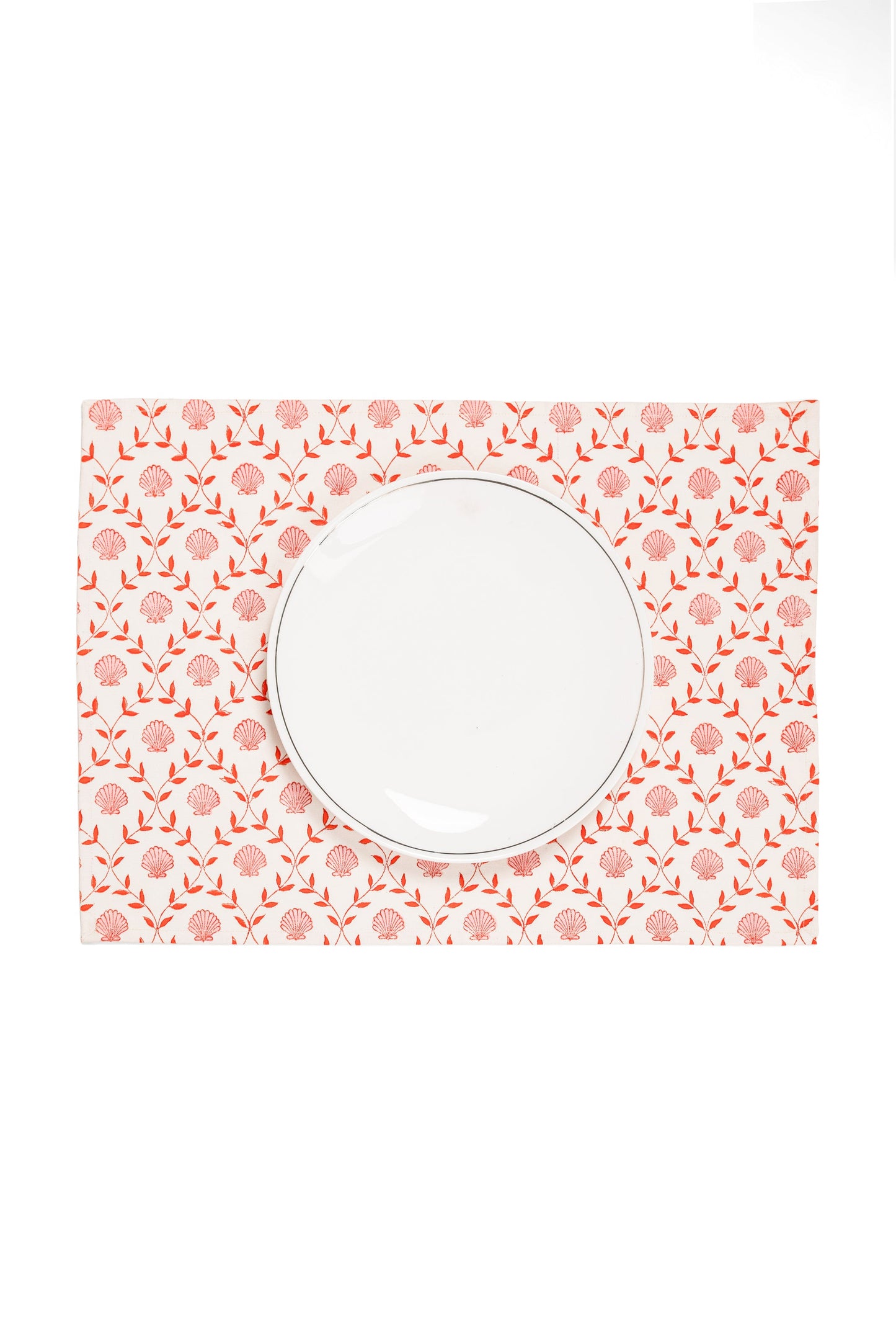 Seashell Blockprint Placemat