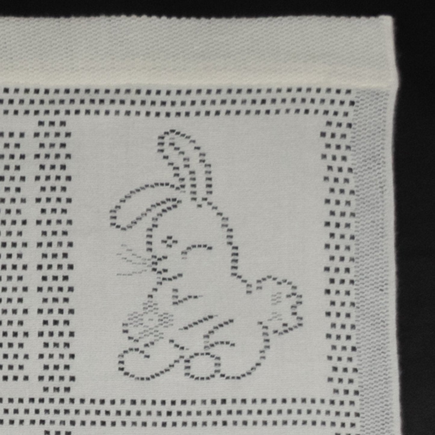 Southampton Home Lace Weave Bunny Baby Blanket - Ivory