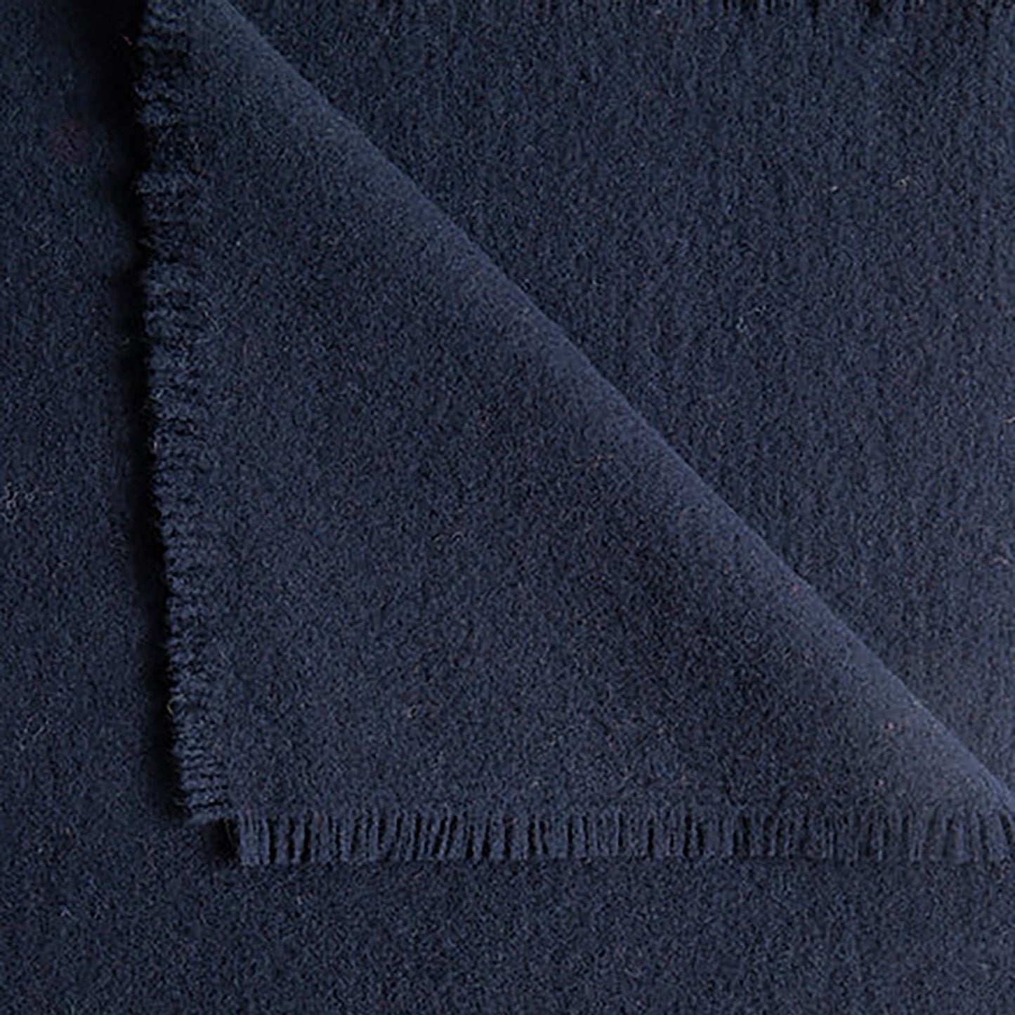 Boucle Extra Fine Merino Wool Throw - Midnight Blue