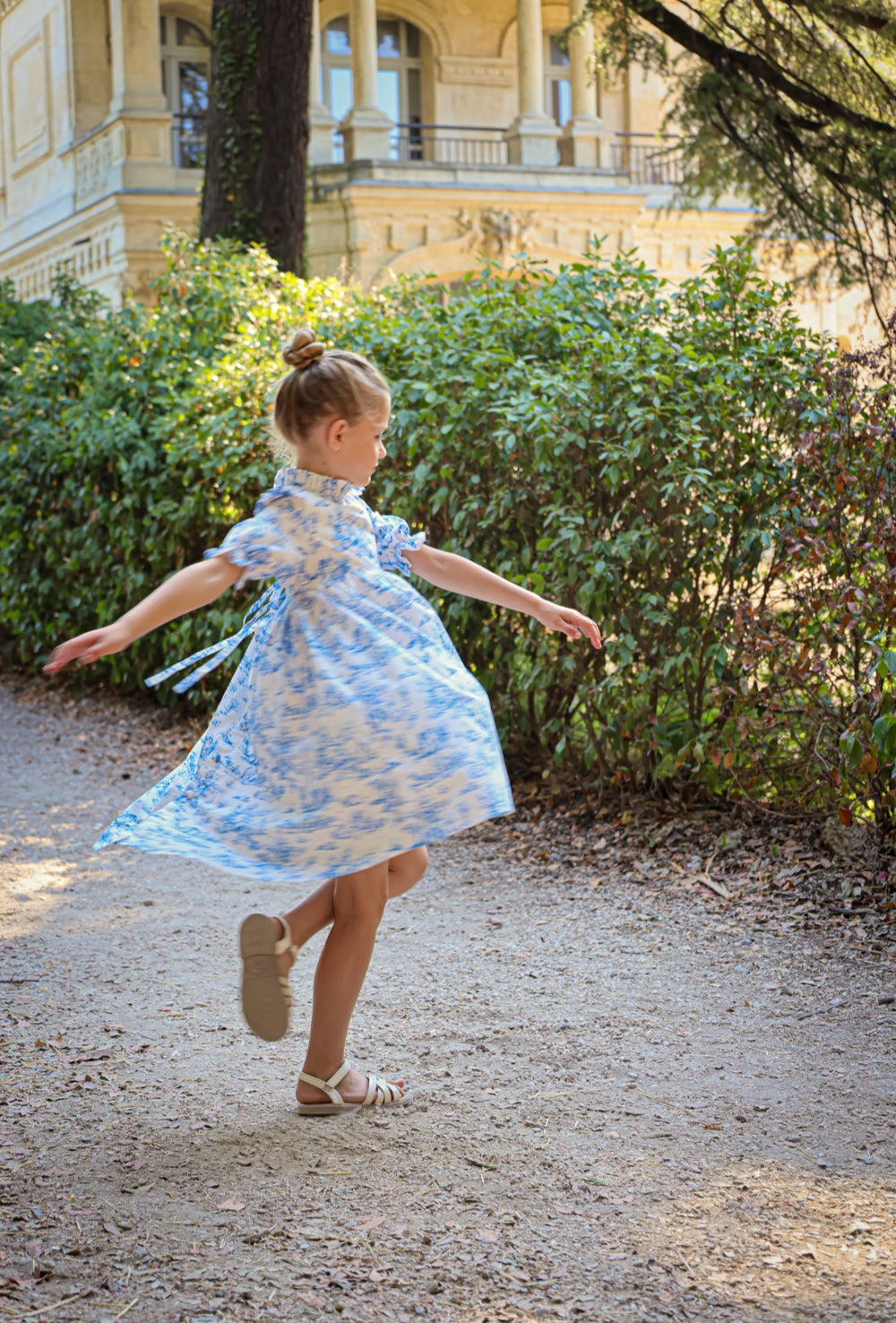Aoki Dress-Blue Toile