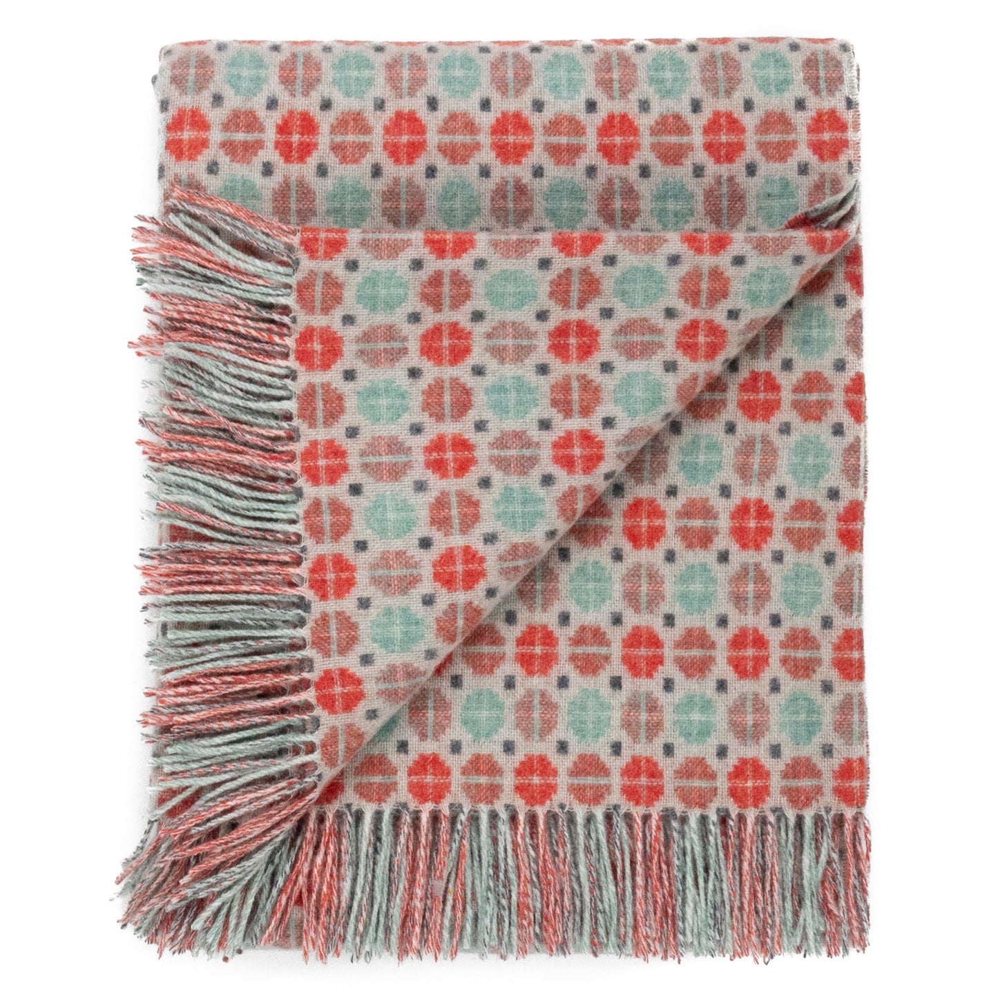 Southampton Home Merino Wool Medallion - Melon