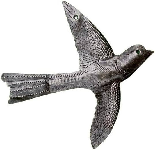 7" Small Metal Bird, Decorative Accent Handmade Figurine