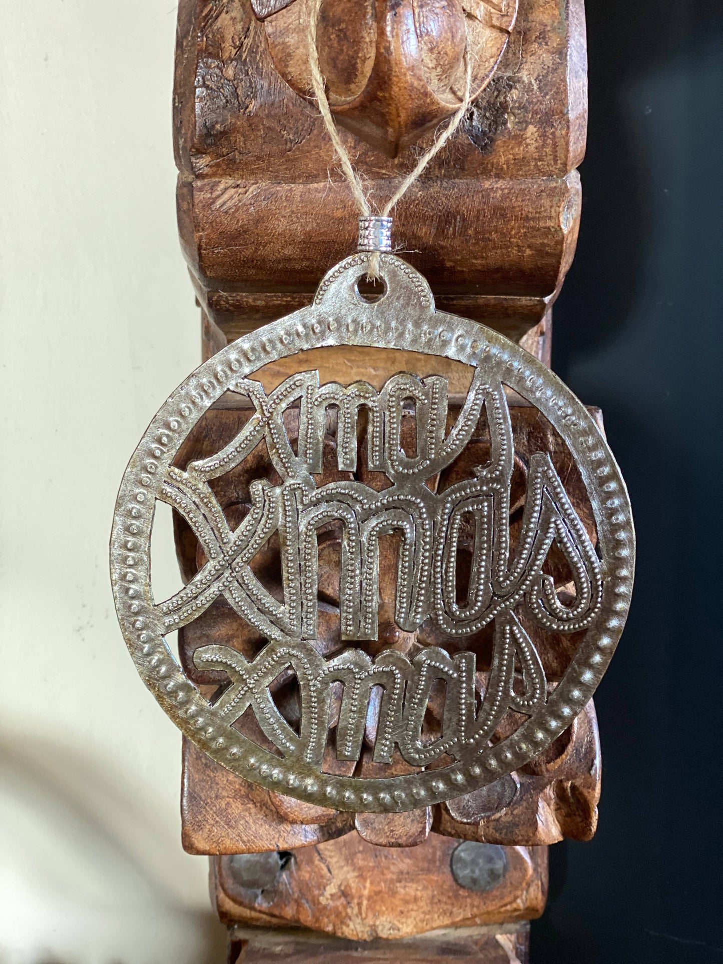 Haitian Metal Christmas Ornament, Handmade 5.5