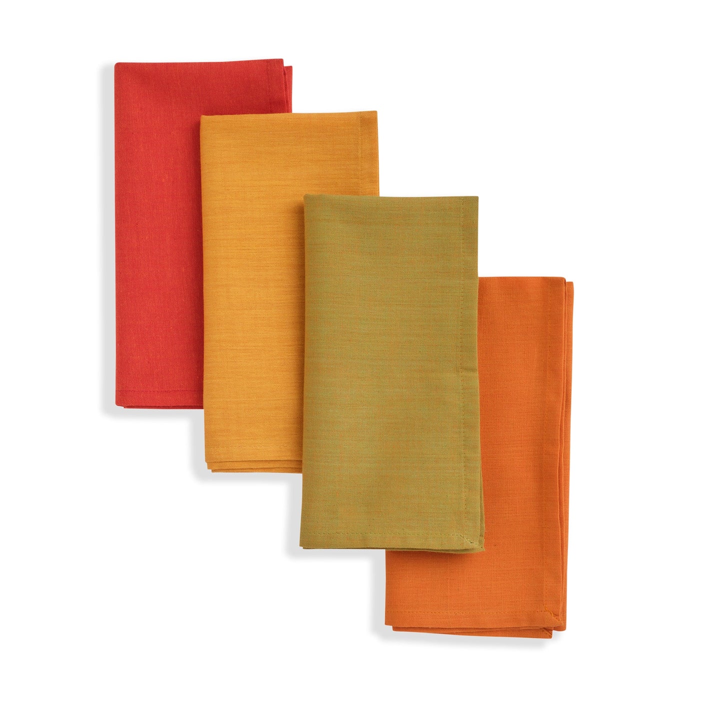 Handwoven Cotton Napkins, Set of 4 | 16" × 16" | Fair Trade | Interplay