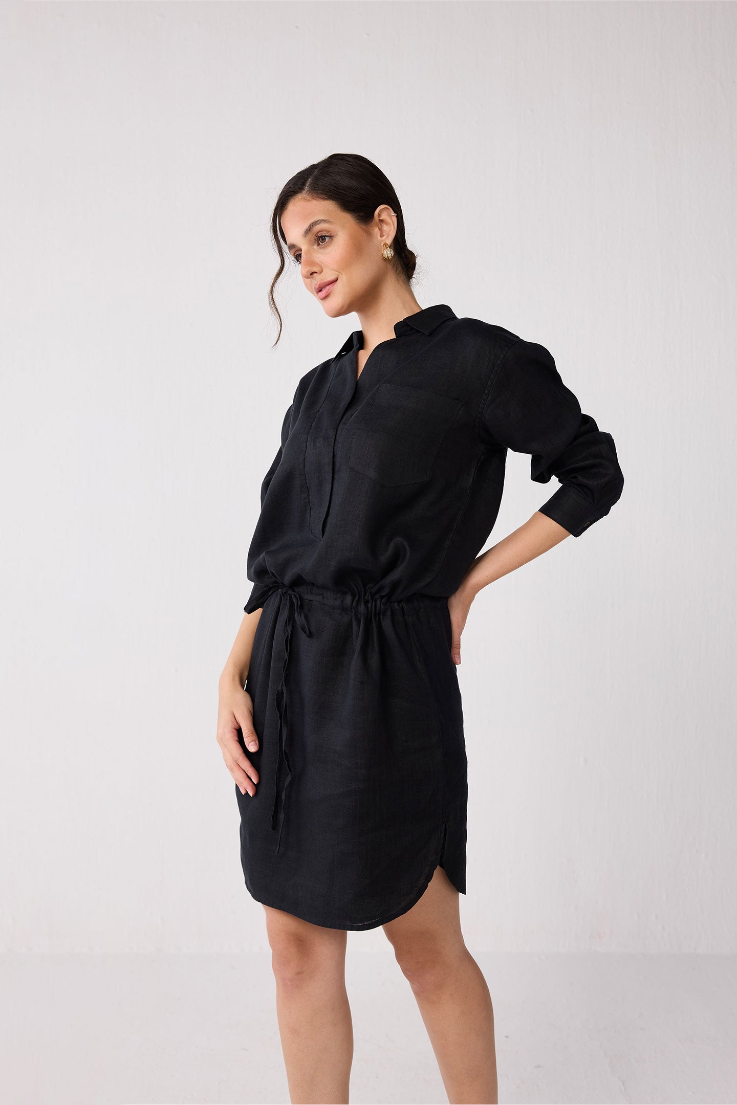 Meet me by the Cliff Dress in Black