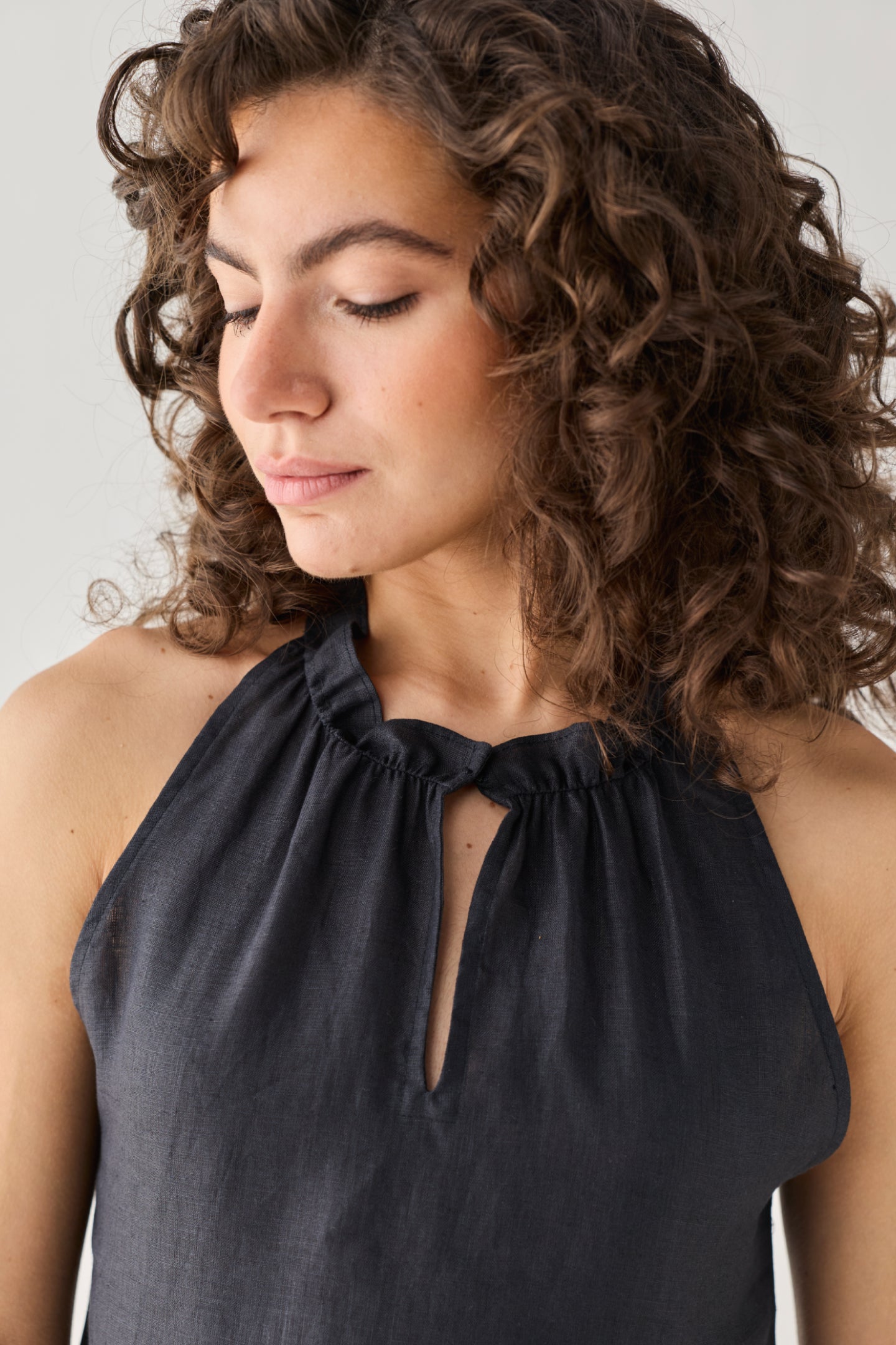 Halter Neck Top in Black
