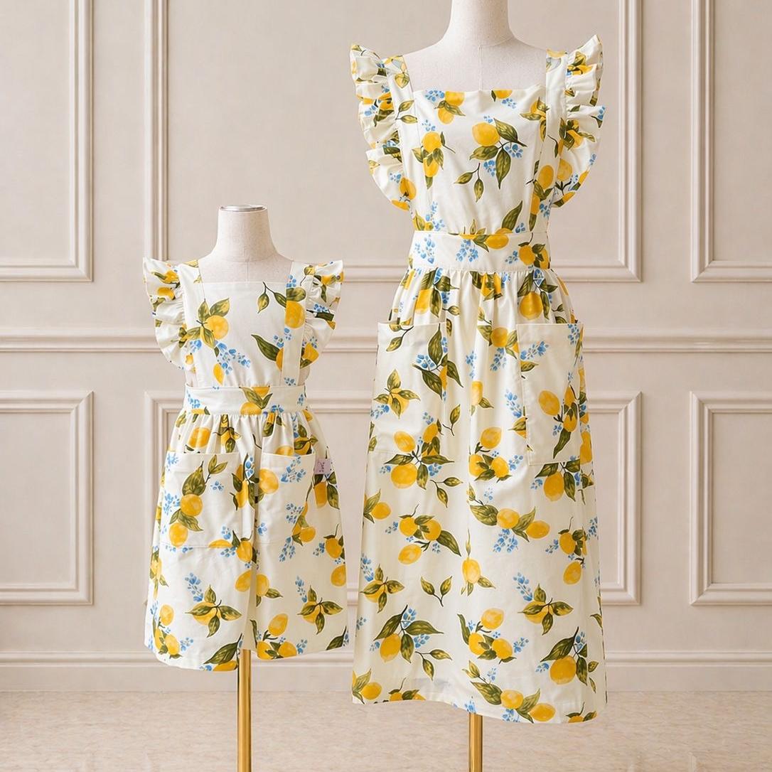 Capri Lemon Mommy Hostess Apron