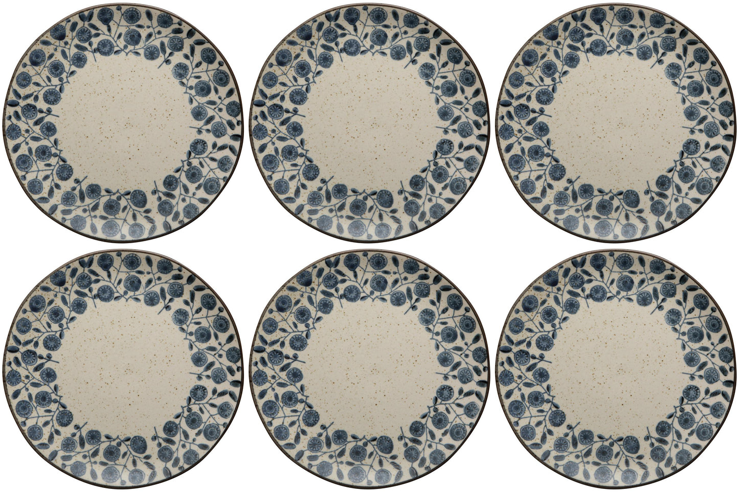 Set of 6 Calendula Element Dinner Plate 10 Inch