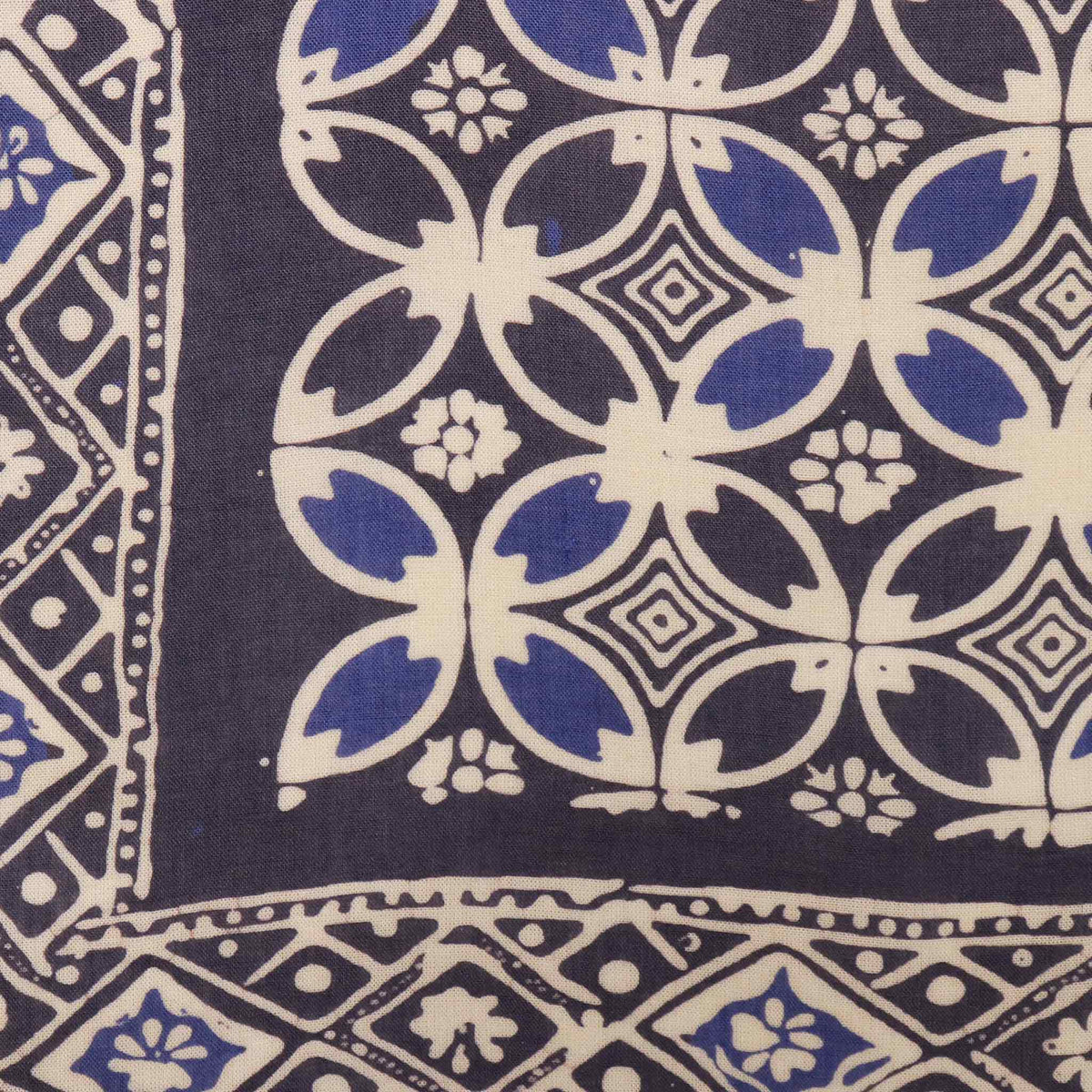 Large 39" Hand Dyed Batik Bandana Charcoal Gray, Size XL Scarf, Oversized
