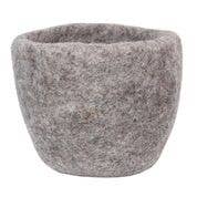 Cozy Steel Grey Felt Pot