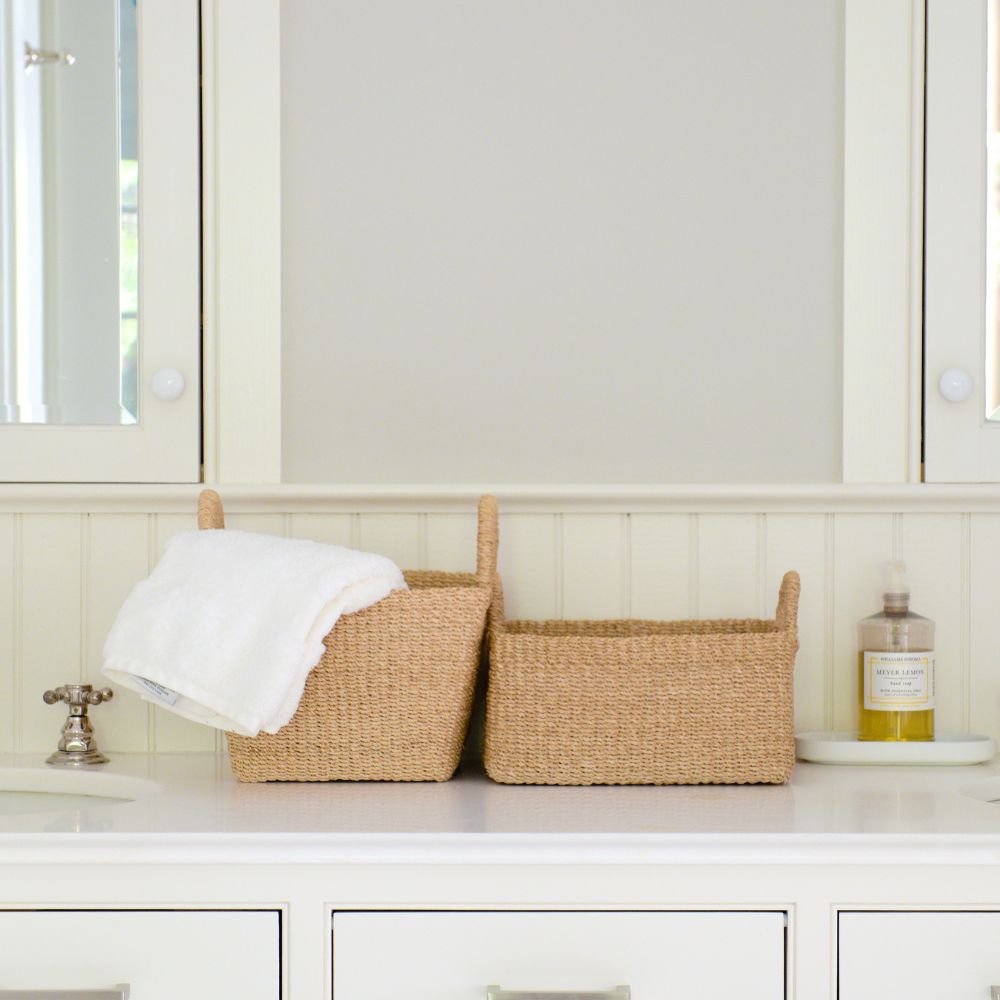 Tapered Square Tabletop Basket