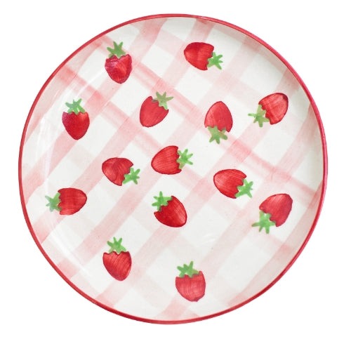 S/2 Dessert Plate - Strawberry Shortcake