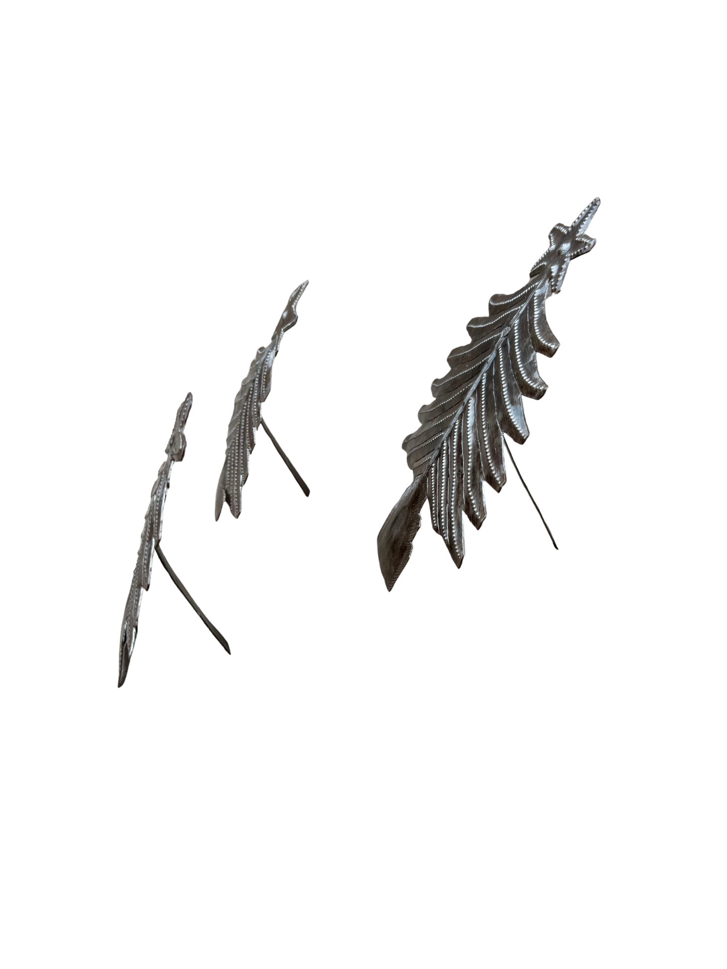 Metal Christmas Trees, Set of 3, Holiday Table Top Decor