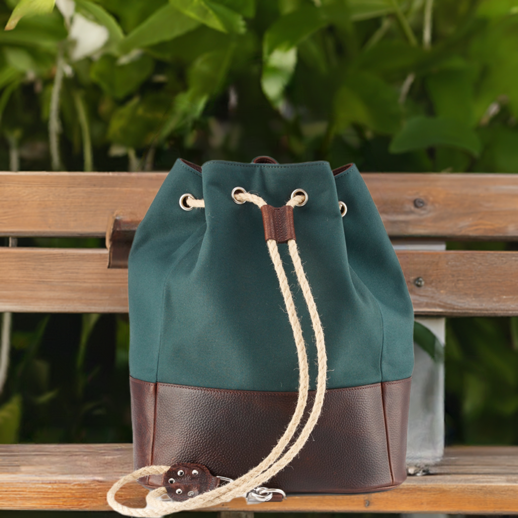 Wanderlust Canvas Duffle Bag - Classic Green