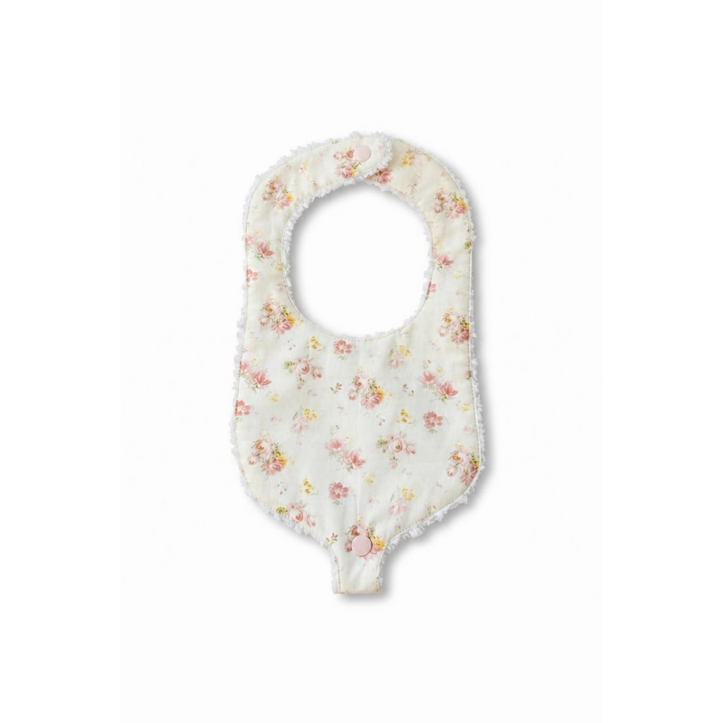 Sooth & Snap Pacifier Bib - Antique Rose