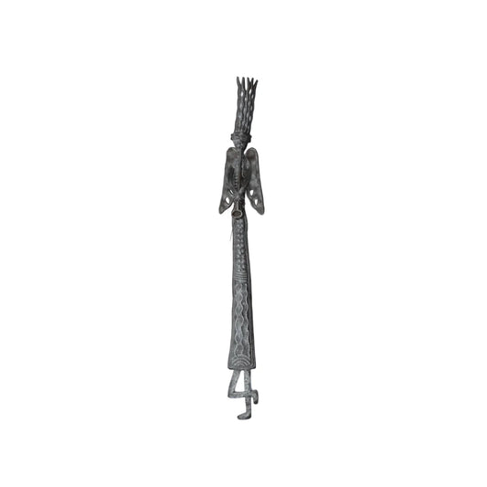 Handcrafted Haitian Metal Art, Tall Narrow Whimsical
