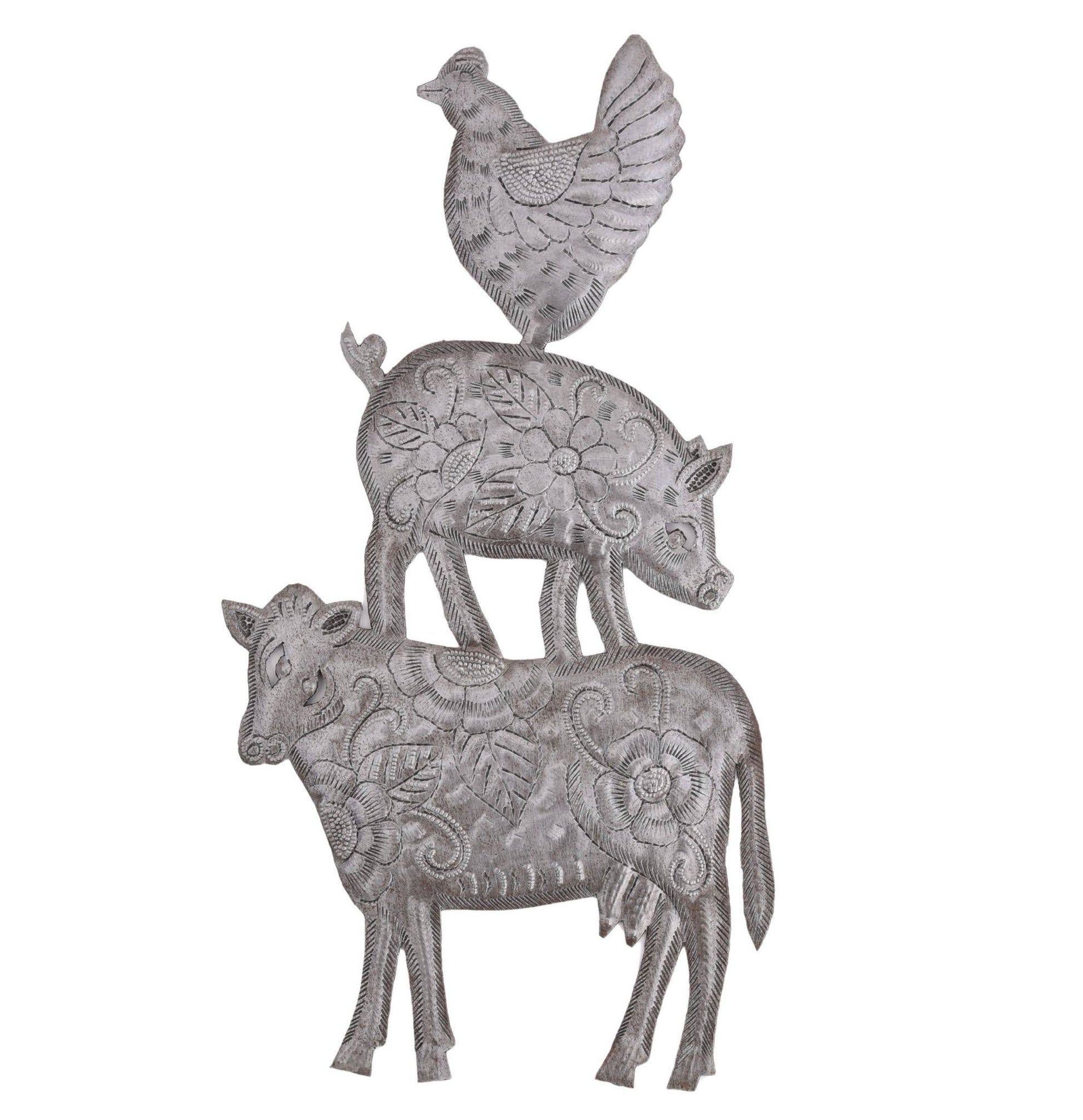Animals of Brennen Wall Décor – Handmade in Haiti | Recycled