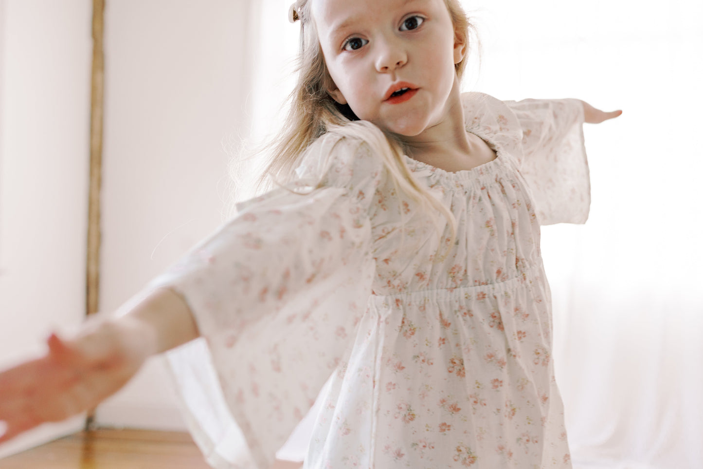 Kennedi Dress | Spring Petal |Bell Sleeve