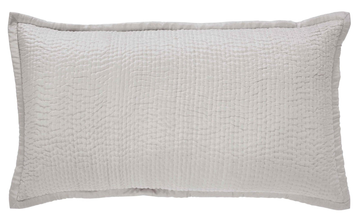 Lucy Pick Stitch Silk Coverlet Sham - Clearance