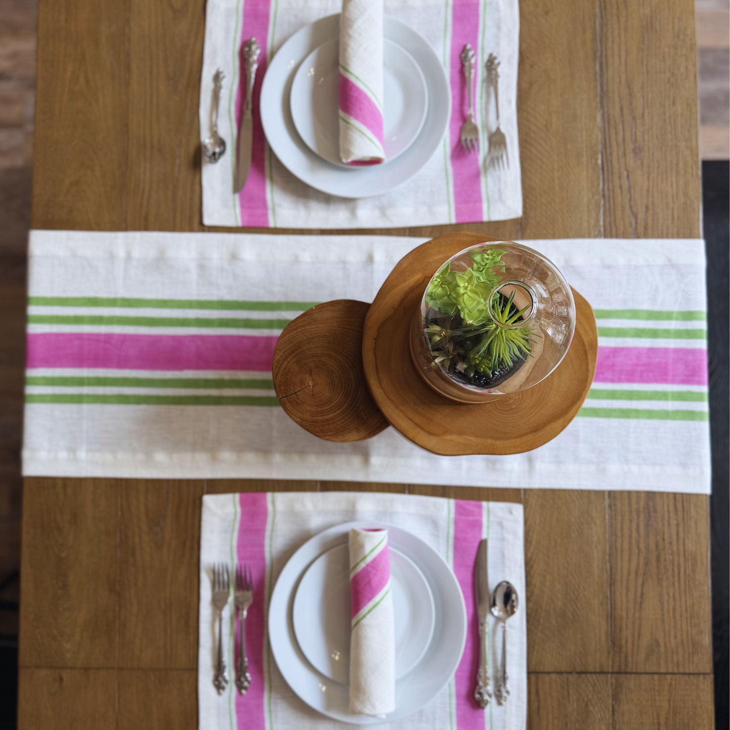 Taal Linen Napkins - Pink (Set of 2)