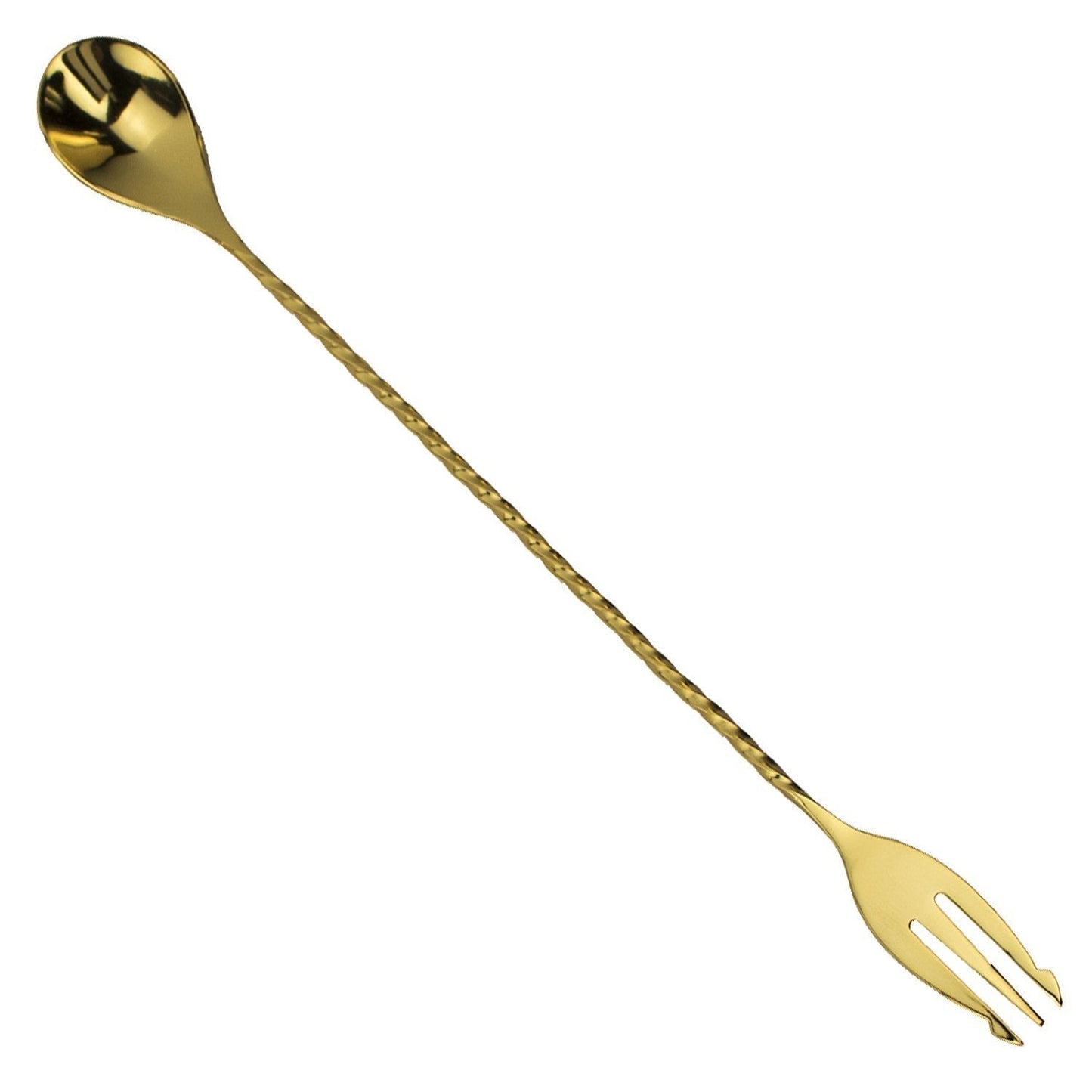 Prince of Scots Double Sided Trident Bar Spoon ~ Gold
