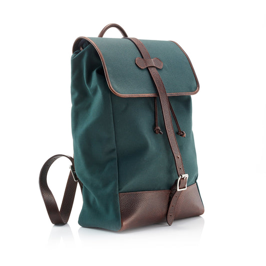 Wanderlust Cotswold Canvas Backpack - Classic Green
