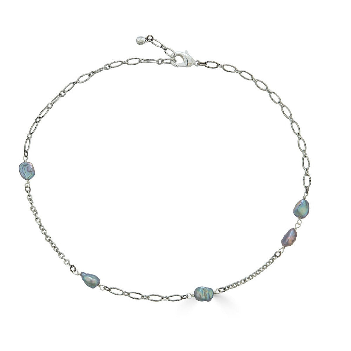 Gray Keshi Pearl Necklace