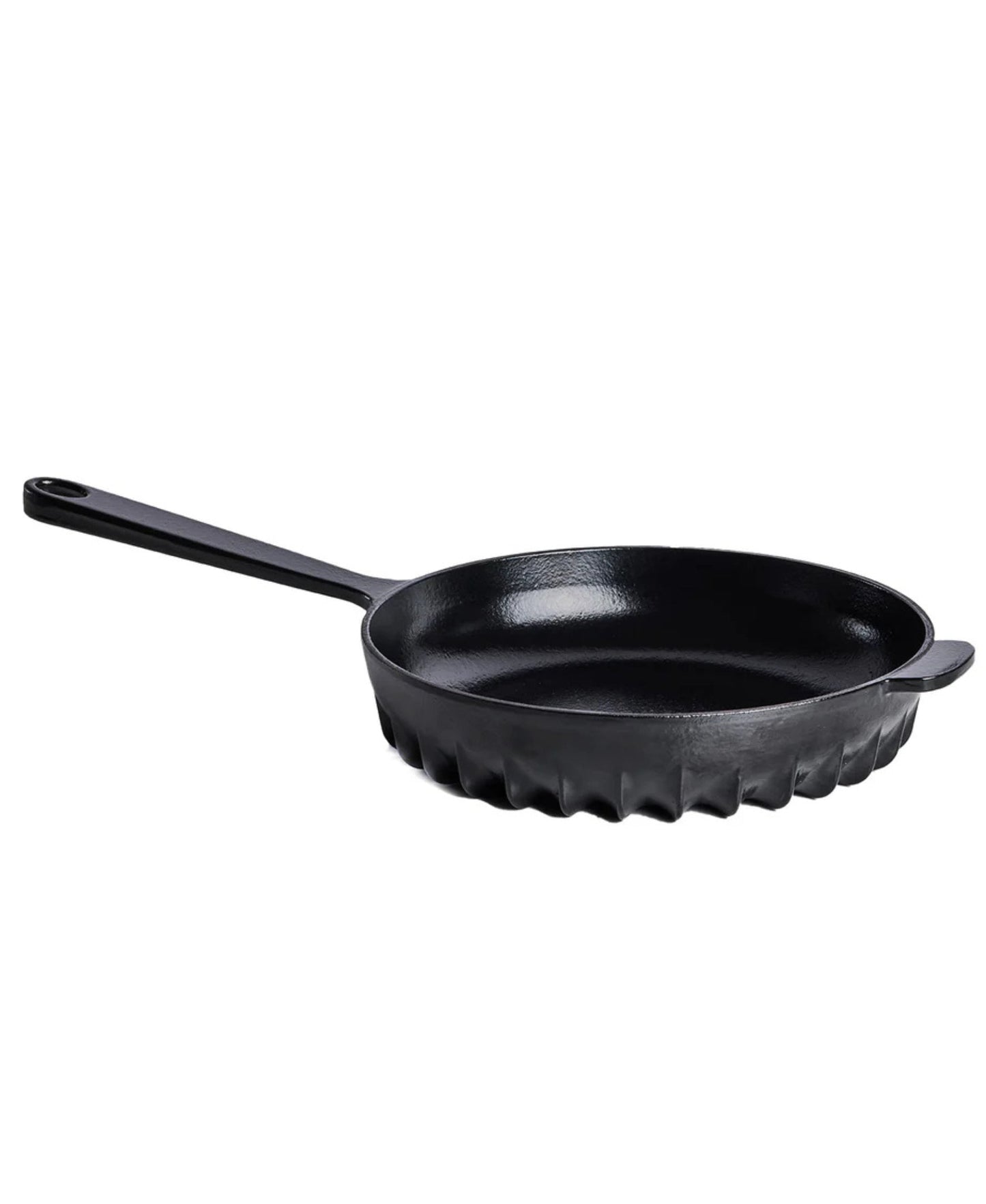 FIREUP Rapid Heat Enameled Cast Iron Caviar Black Frying Pan, 10 In.
