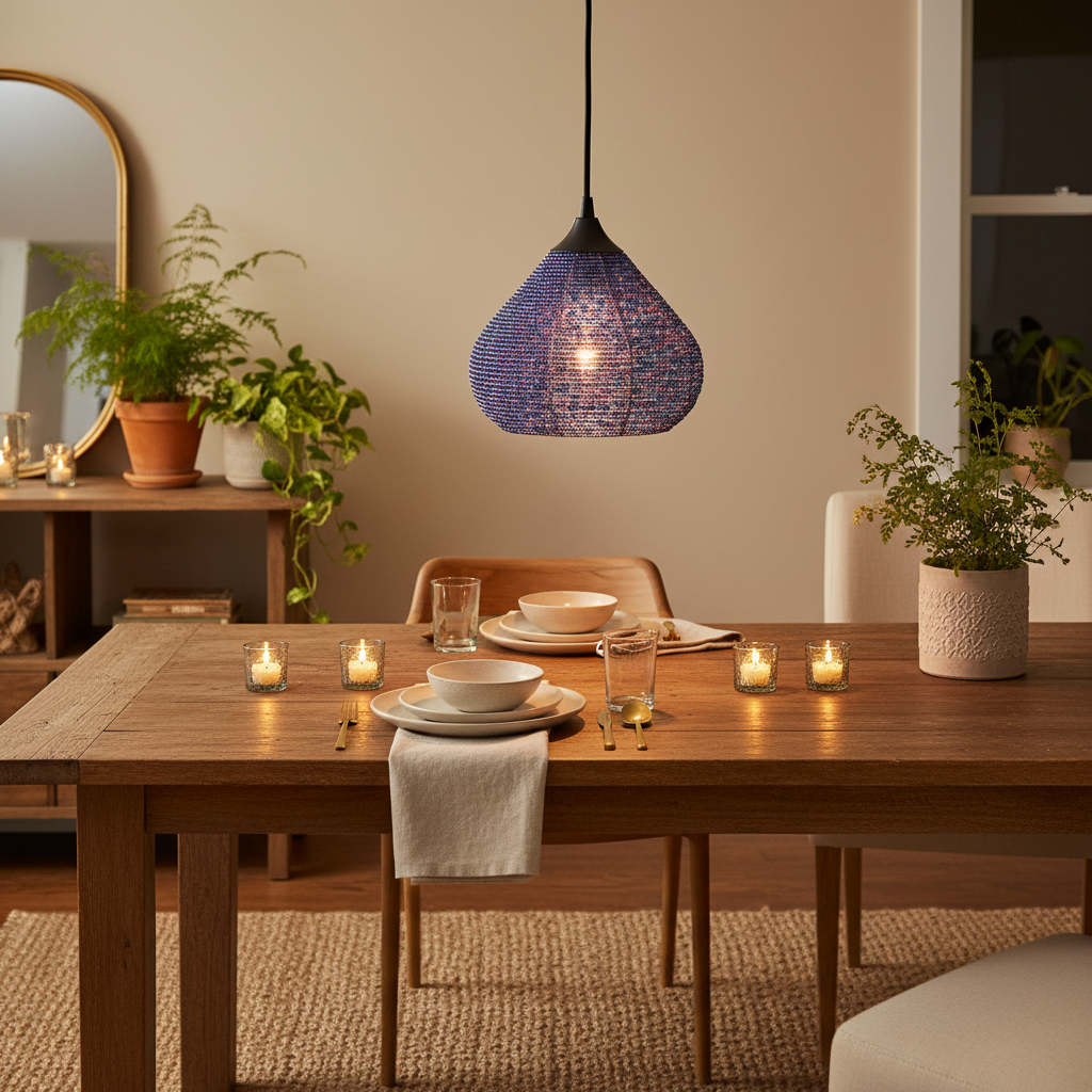 LeGourde Blue, Pendant Light