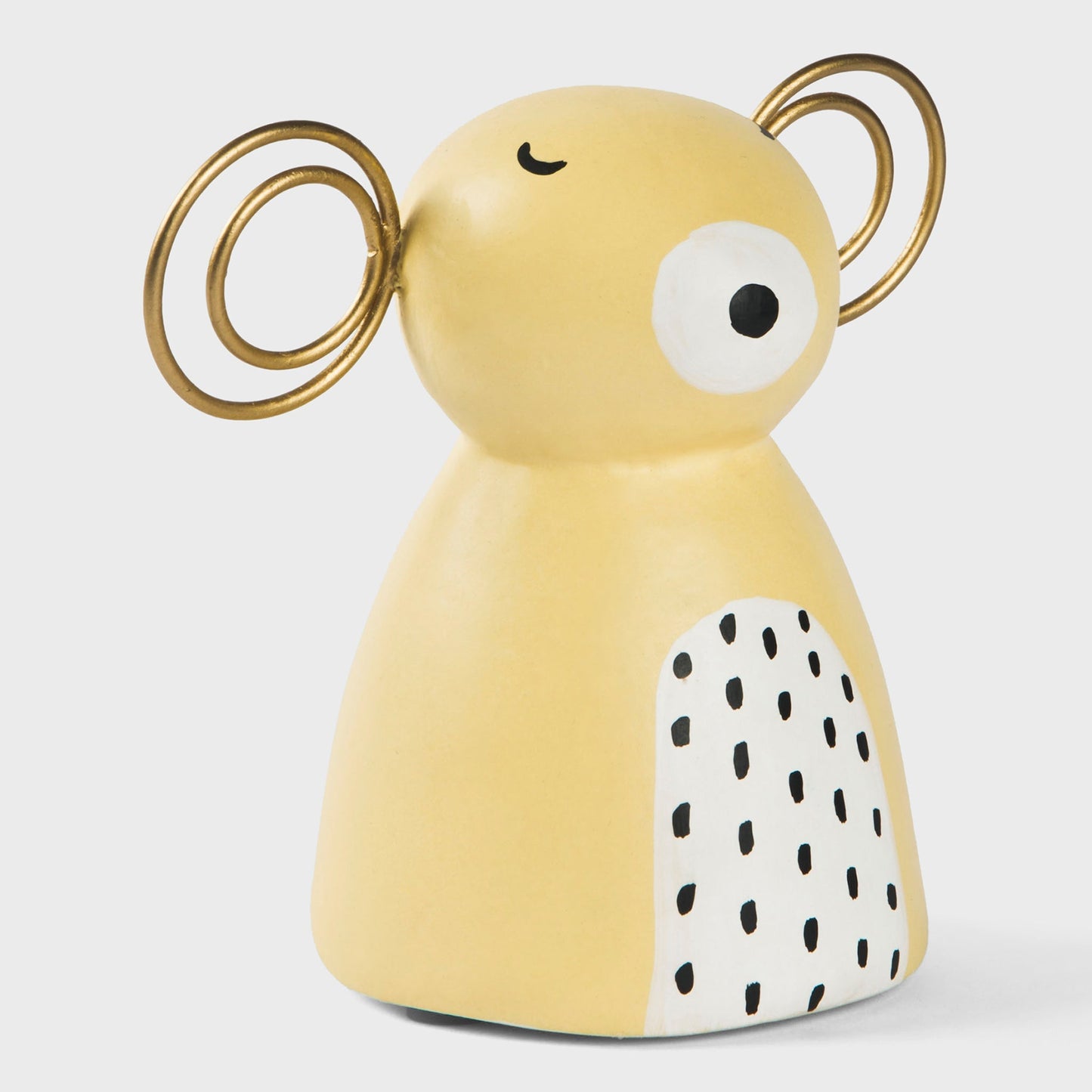 Winter Bear Papier-Mâché Figurine, Ivory