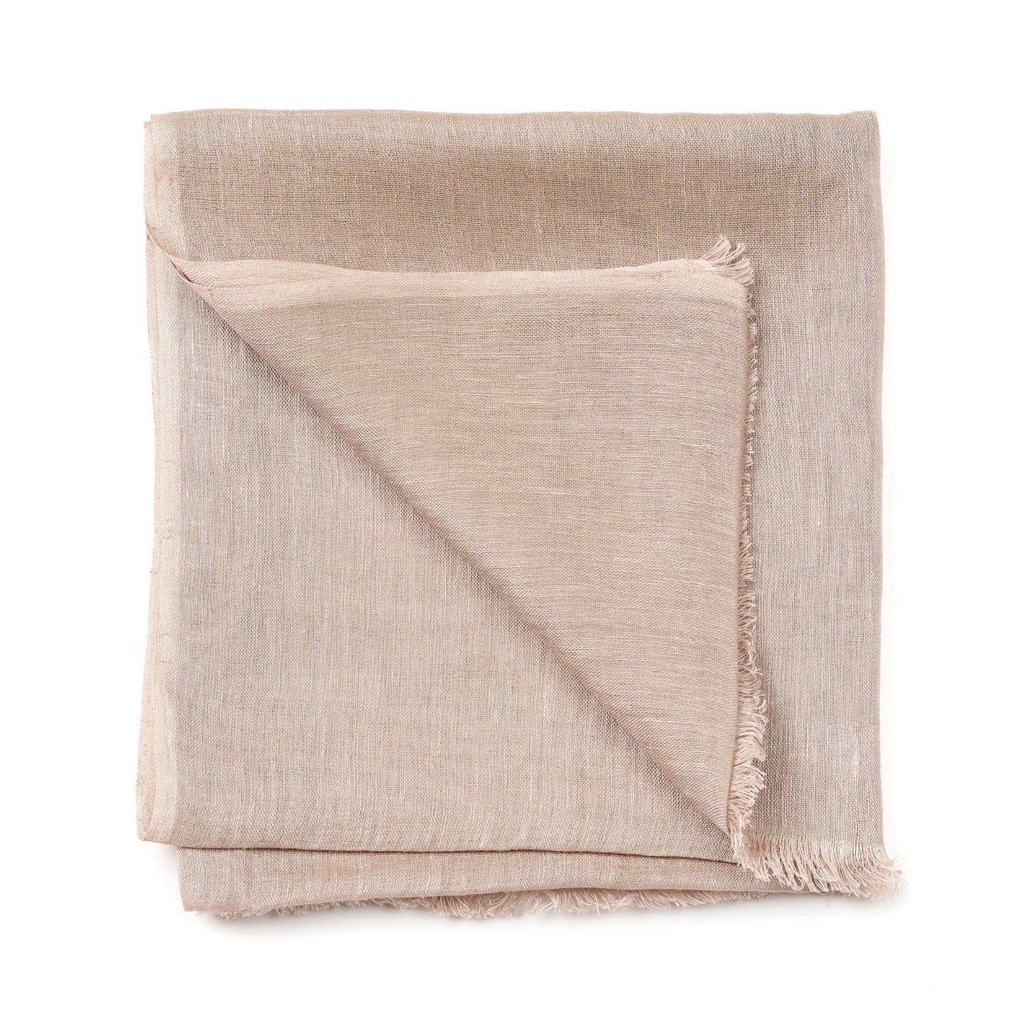 Jute Cream Hand Woven Soft Linen Silk Scarf
