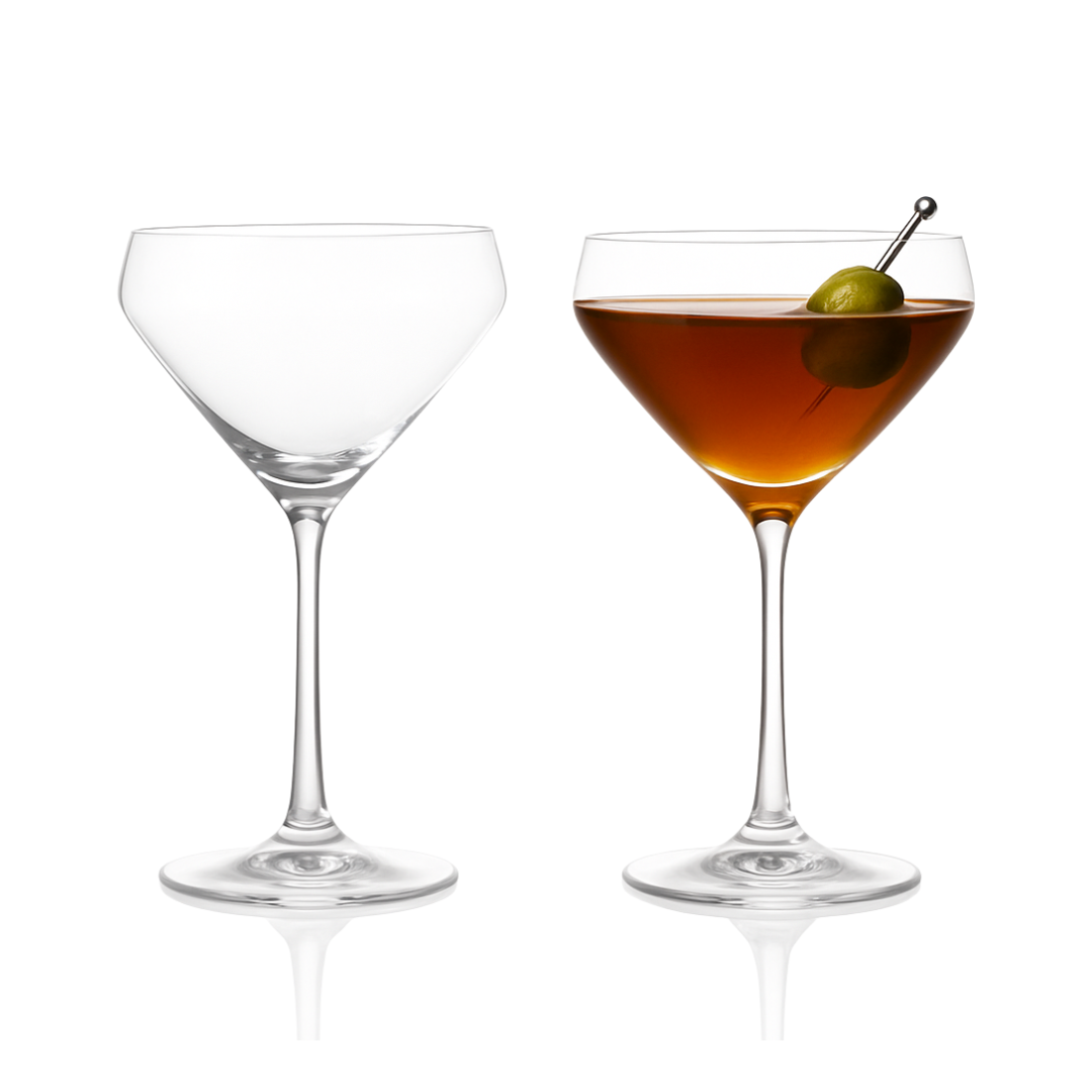 Hand Blown Martini Glass