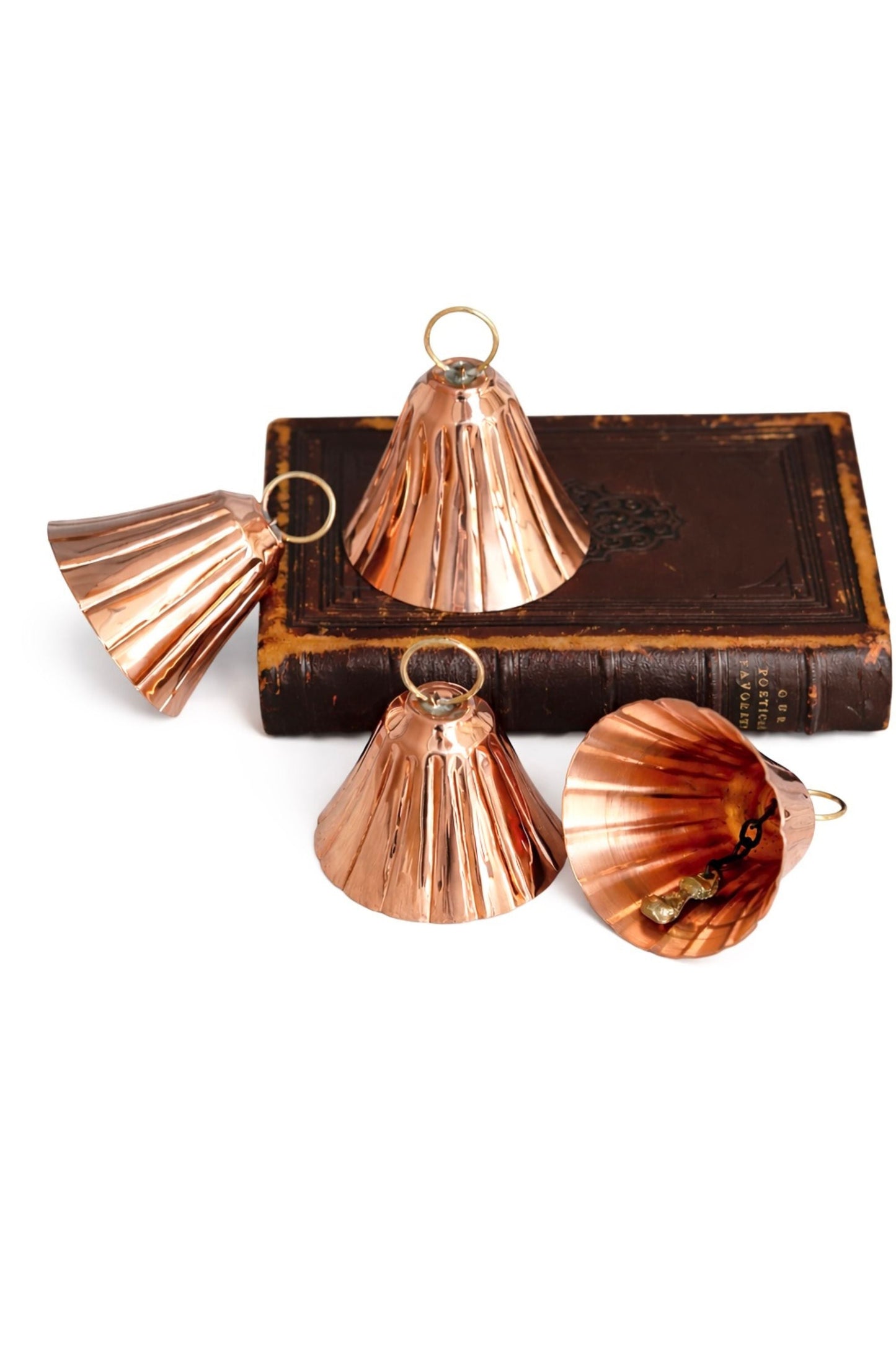 CMK Copper Bell Ornaments (Set of 2 or 4)